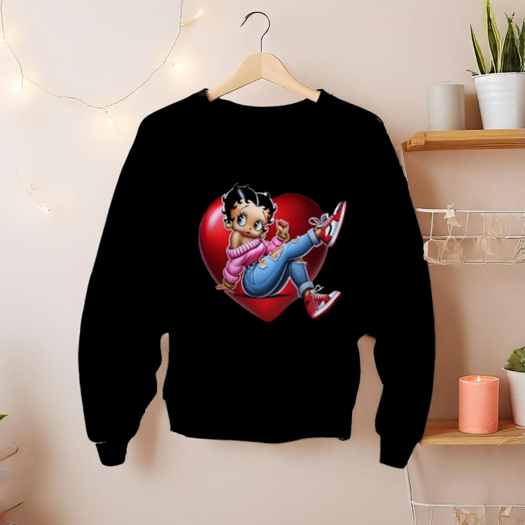 Betty Boop Love polo t shirts for ladies