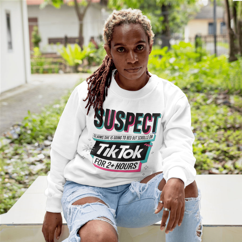 Suspect tiktok sweatshirt original