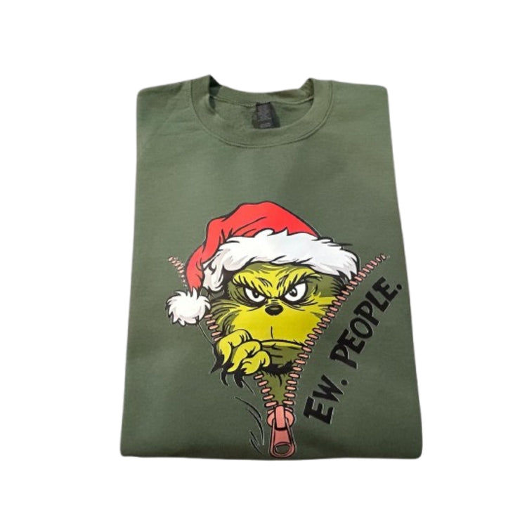 grinch sweatshirt mens grinch ew people shirt